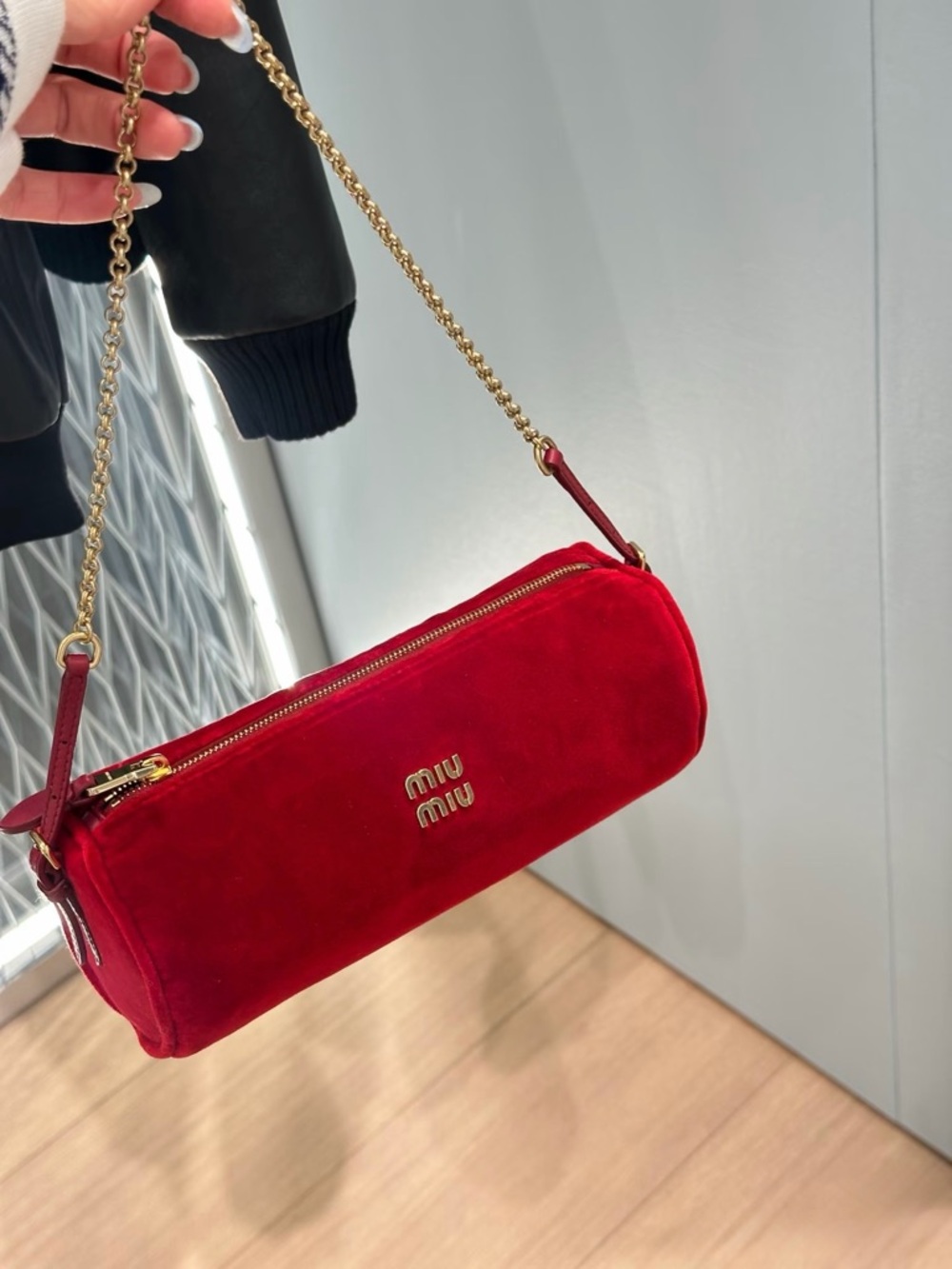 Brand new MIU MIU Rosso Velvet